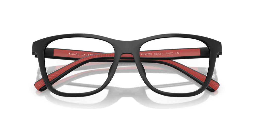 Polo Ralph Lauren Montatura Da Vista Uomo Con Doppia Clip Da Sole Magnetica PH4228U Colore 5001/87 Calibro 55/17