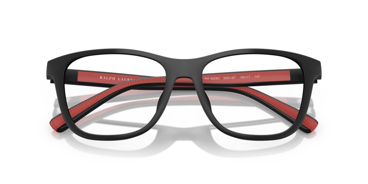 Polo Ralph Lauren Montatura Da Vista Uomo Con Doppia Clip Da Sole Magnetica PH4228U Colore 5001/87 Calibro 55/17