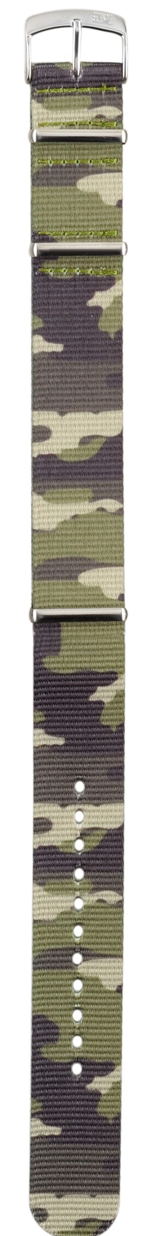 Morellato Cinturino Nato In Tessuto Camouflage Verde ansa 22