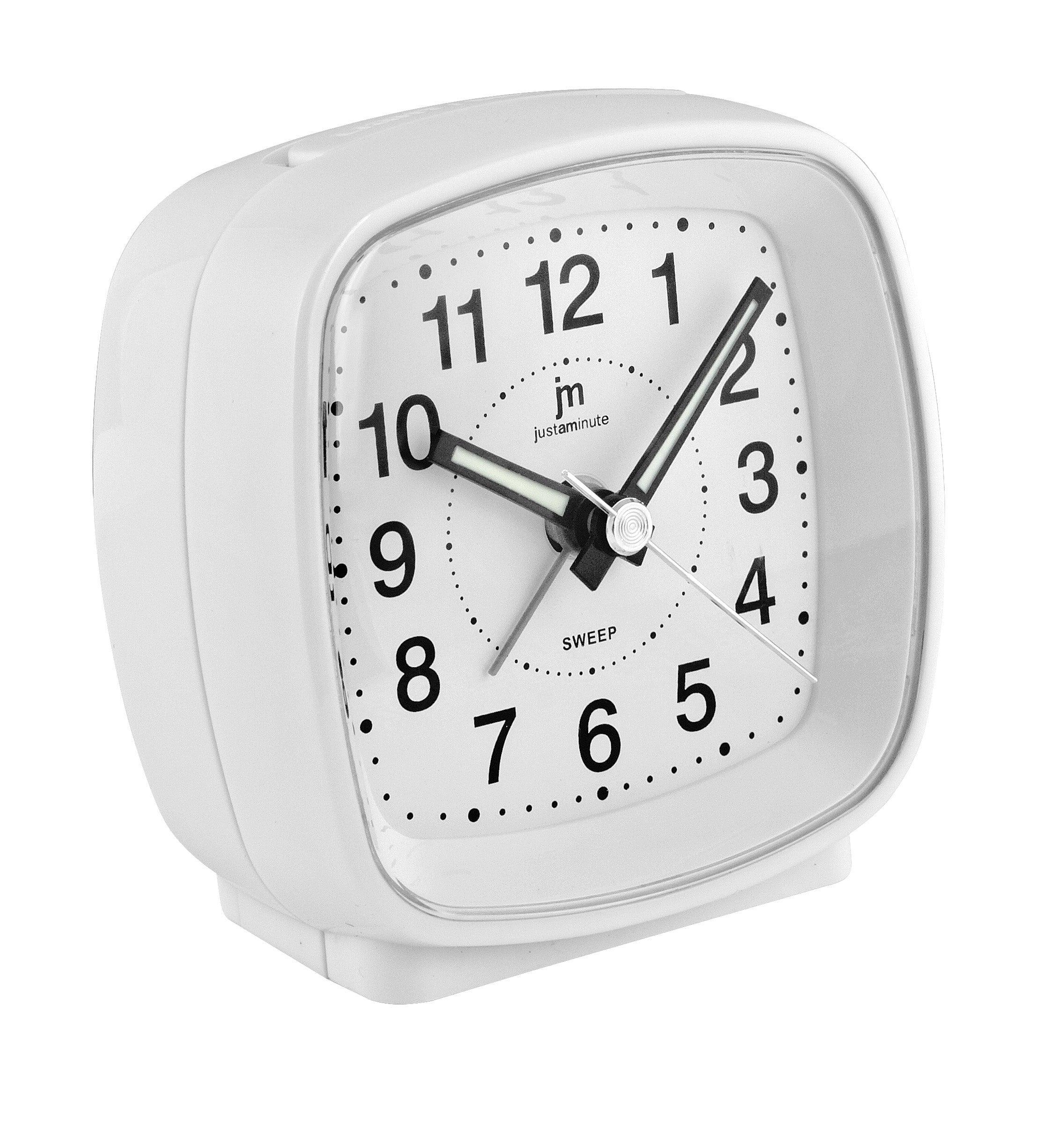 LOWELL SVEGLIA QUARZO ANALOGICA CON LUCE SNOOZE E SUONERIA BIANCO JA7010B