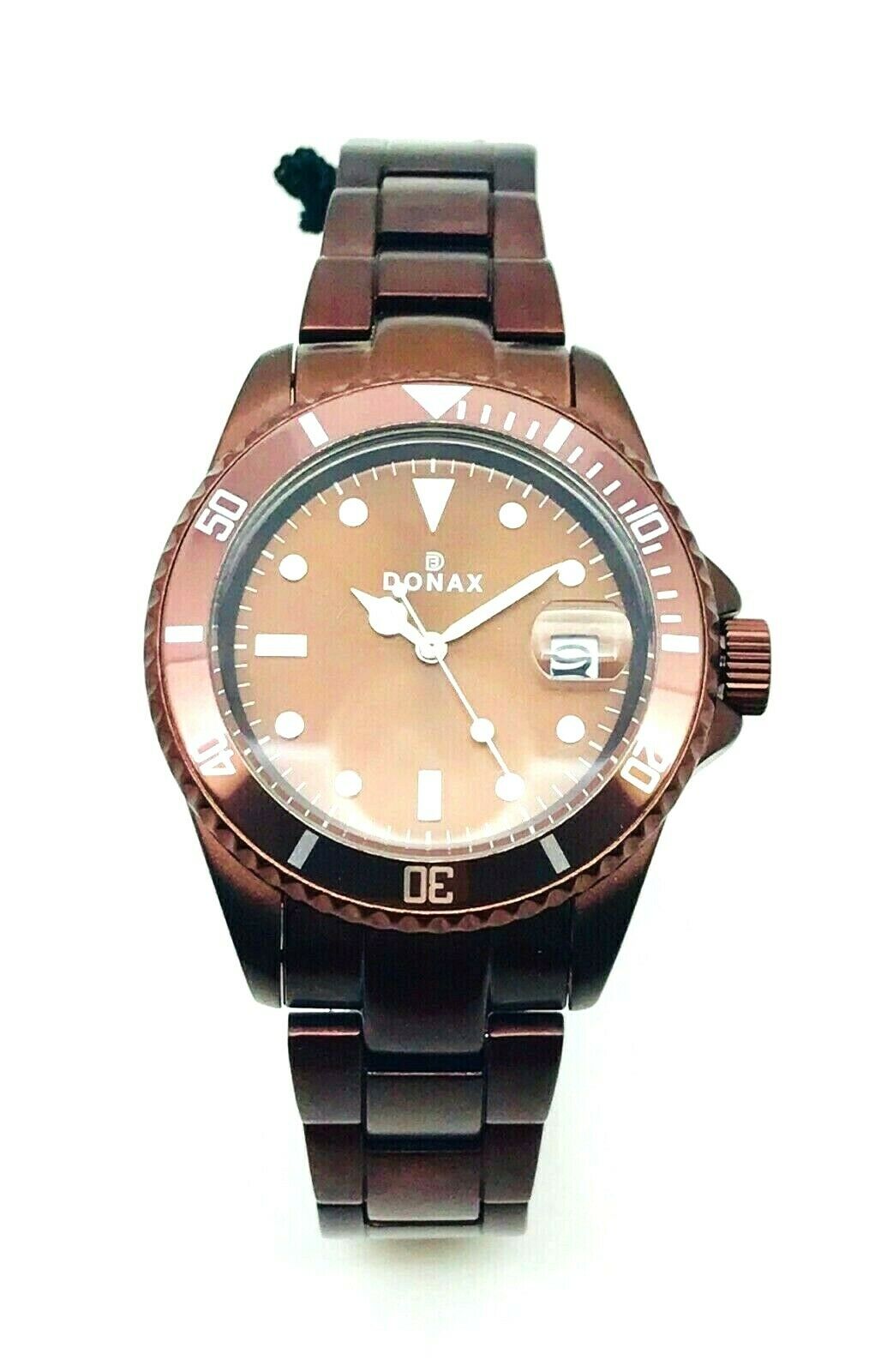 Donax Orologio Unisex Con Cassa E Bracciale In Alluminio Marrone