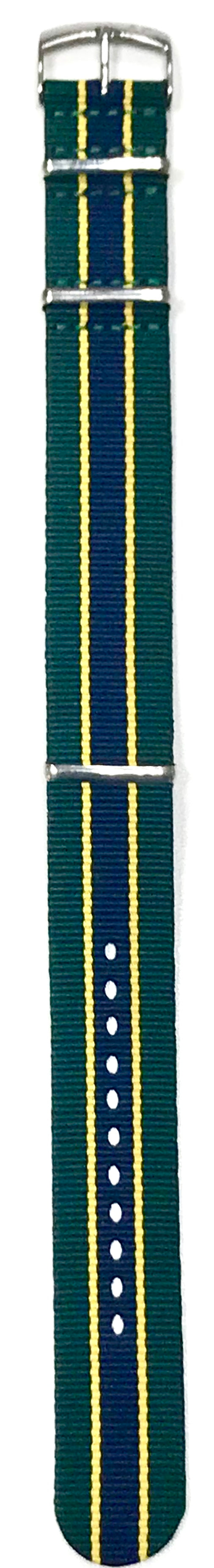 Morellato Cinturino Nato In Tessuto Blu/Verde/Giallo ansa 22