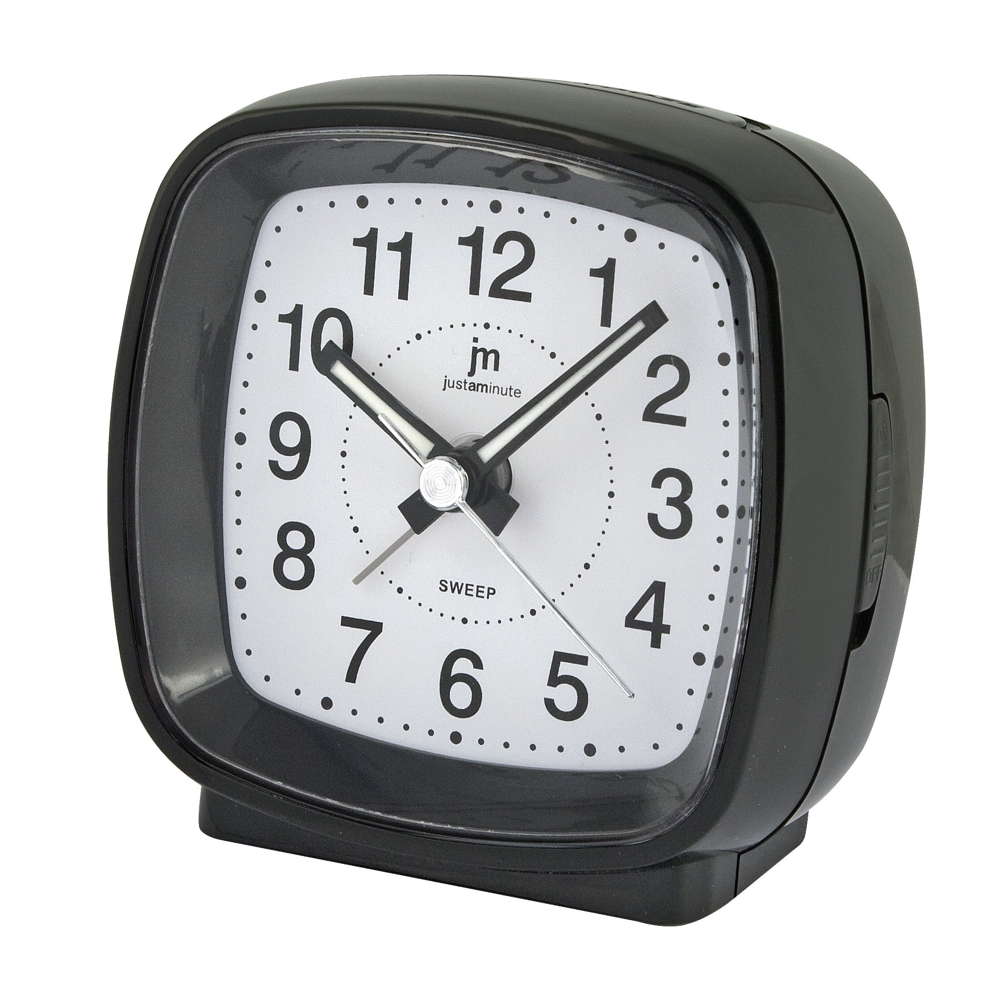 LOWELL SVEGLIA QUARZO ANALOGICA CON LUCE SNOOZE E SUONERIA NERO JA7010N