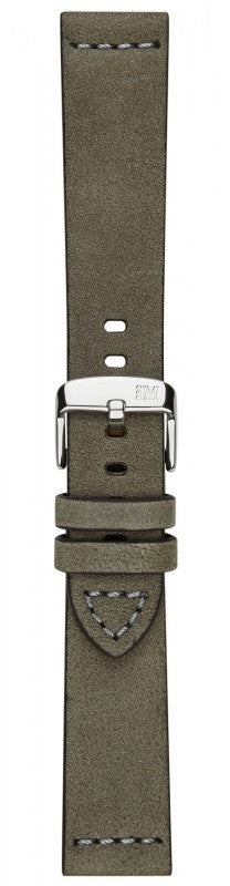 Morellato Cinturino In Pelle Scamosciata Fatto A Mano Linea Bramante Grigio ansa 24