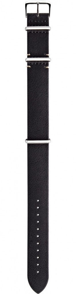 Morellato Cinturino Nato In Silicone Effetto Cuoio Nero Ansa 20