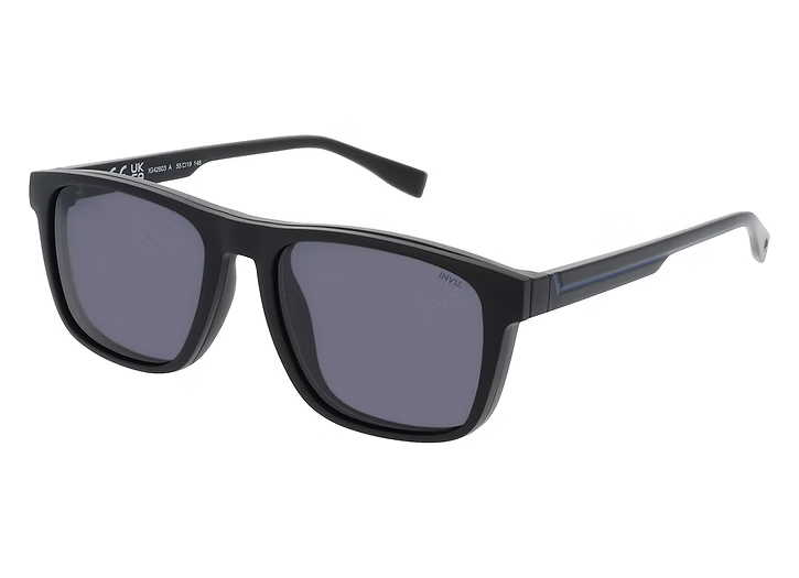 INVU. Montatura Unisex Con Clip-on Da Sole A Calamita Polarizzato IG42603A