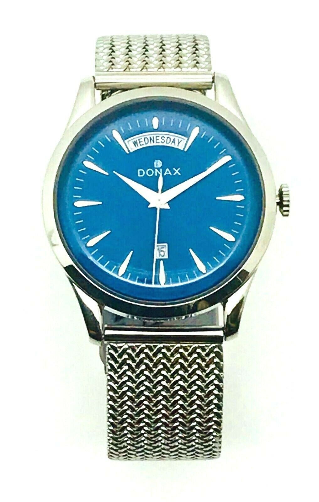 Donax Orologio Uomo Day/Date Bracciale Vintage Maglia Milano DONAX90392B