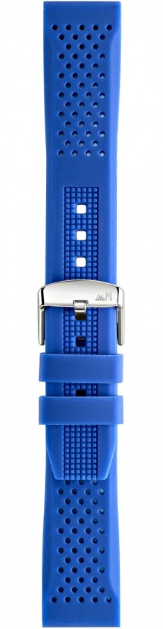 Morellato Cinturino Linea Sile In Silicone Traforato Blu Elettrico ansa 20