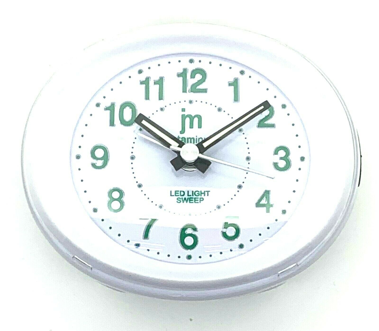 LOWELL SVEGLIA QUARZO ANALOGICA CON LUCE SNOOZE E SUONERIA BIANCA JA7020B