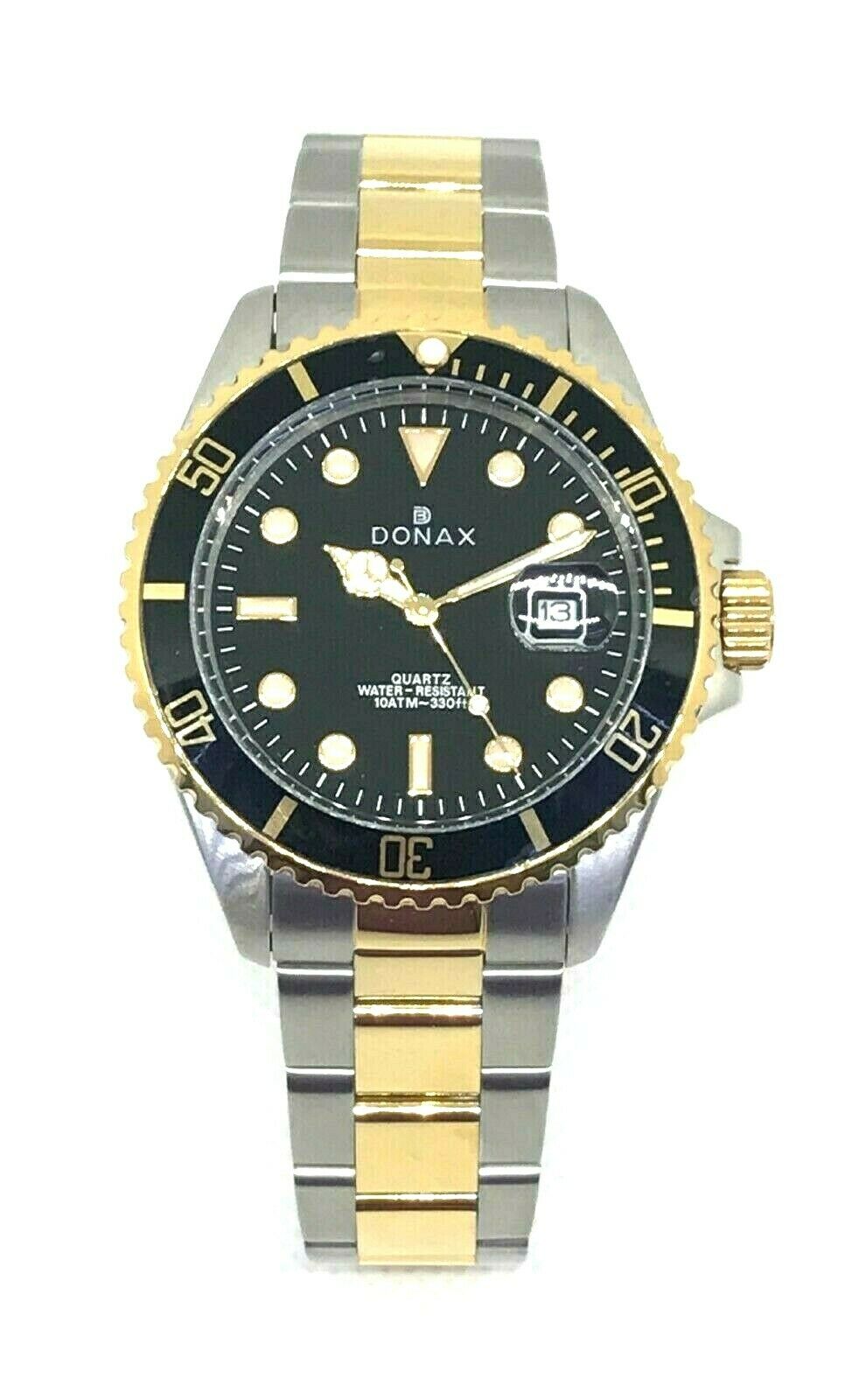 Donax Orologio Uomo Modello Submariner cod. 91904 Nero/Oro