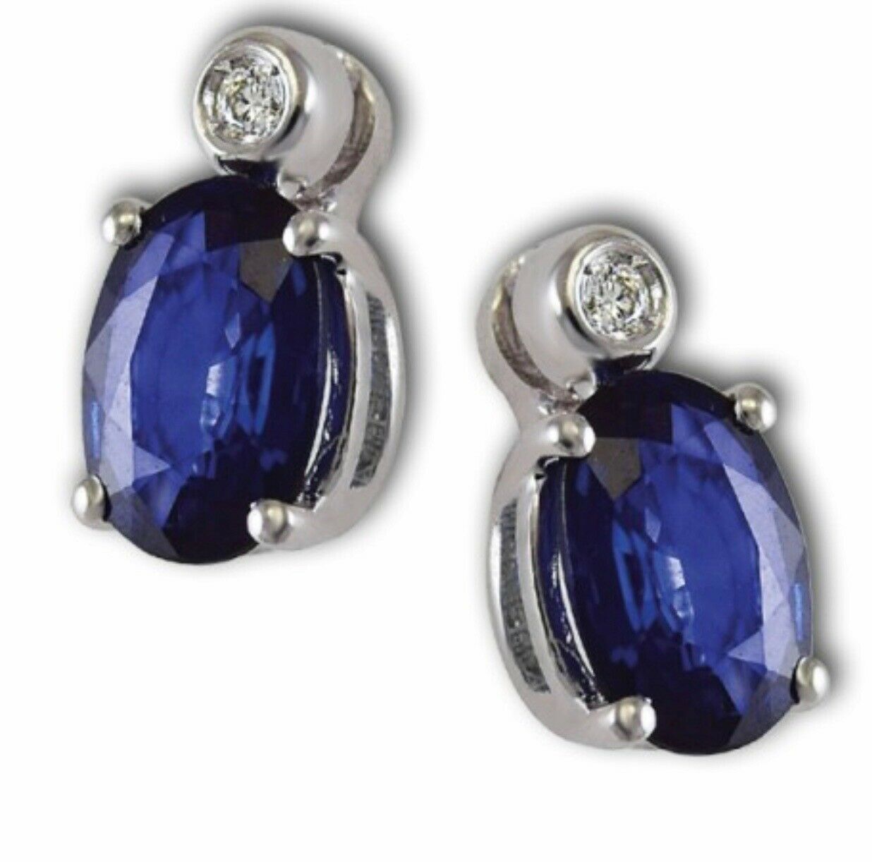 Gemoro Orecchini in oro bianco con Zaffiri e diamanti OCE088BIA.ZF