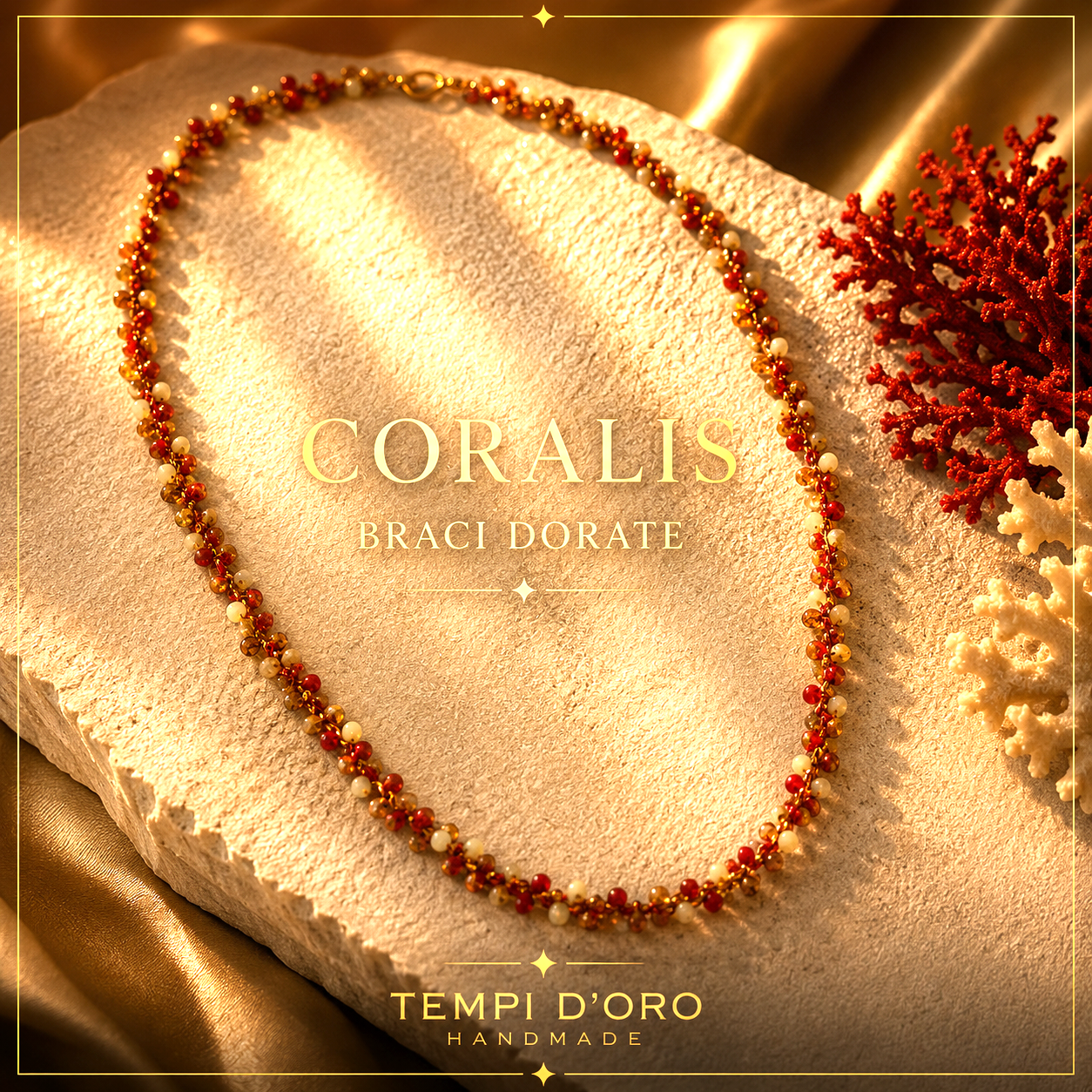 Collana Handmade Coralis – Braci Dorate