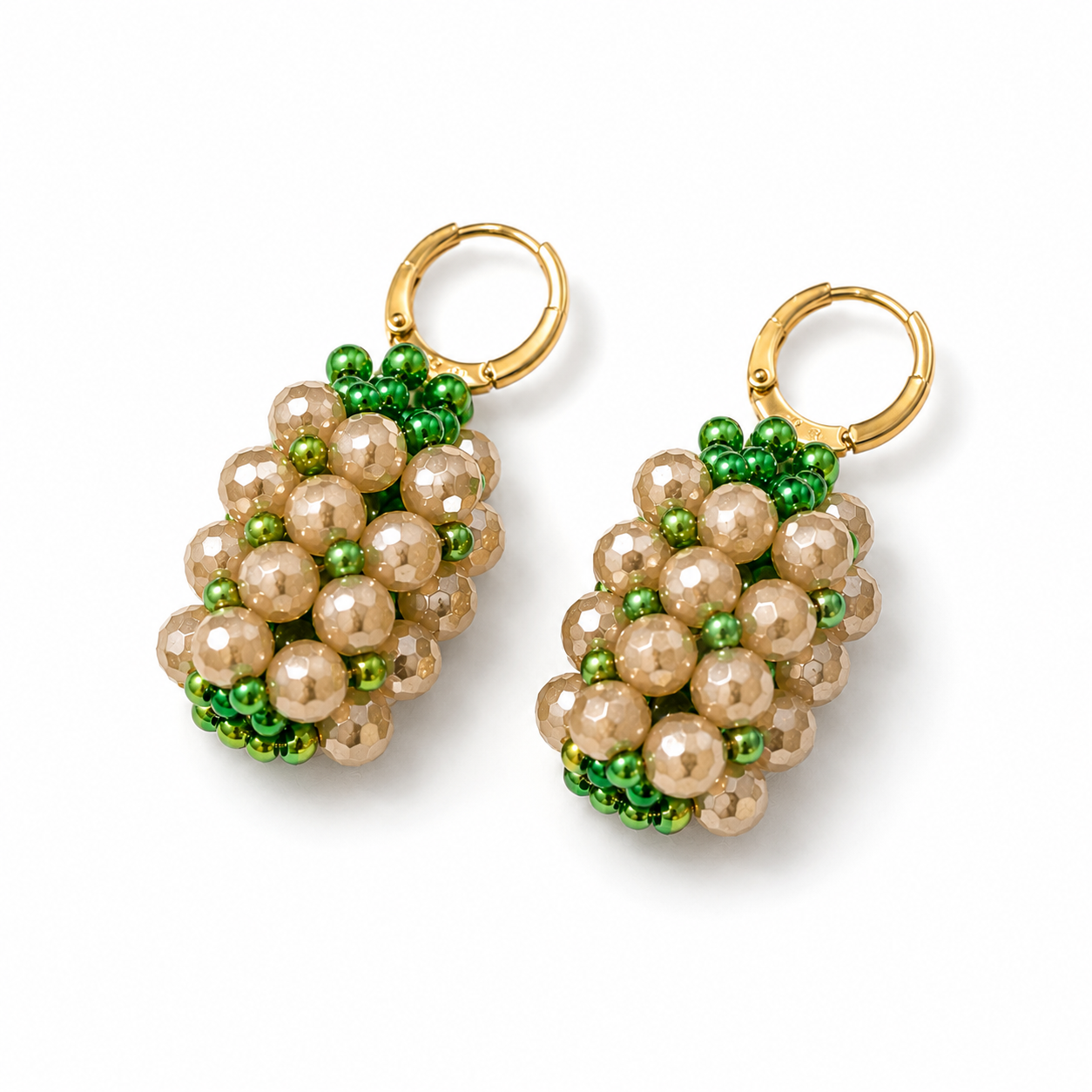 Orecchini Handmade Grappolo in Cristalli