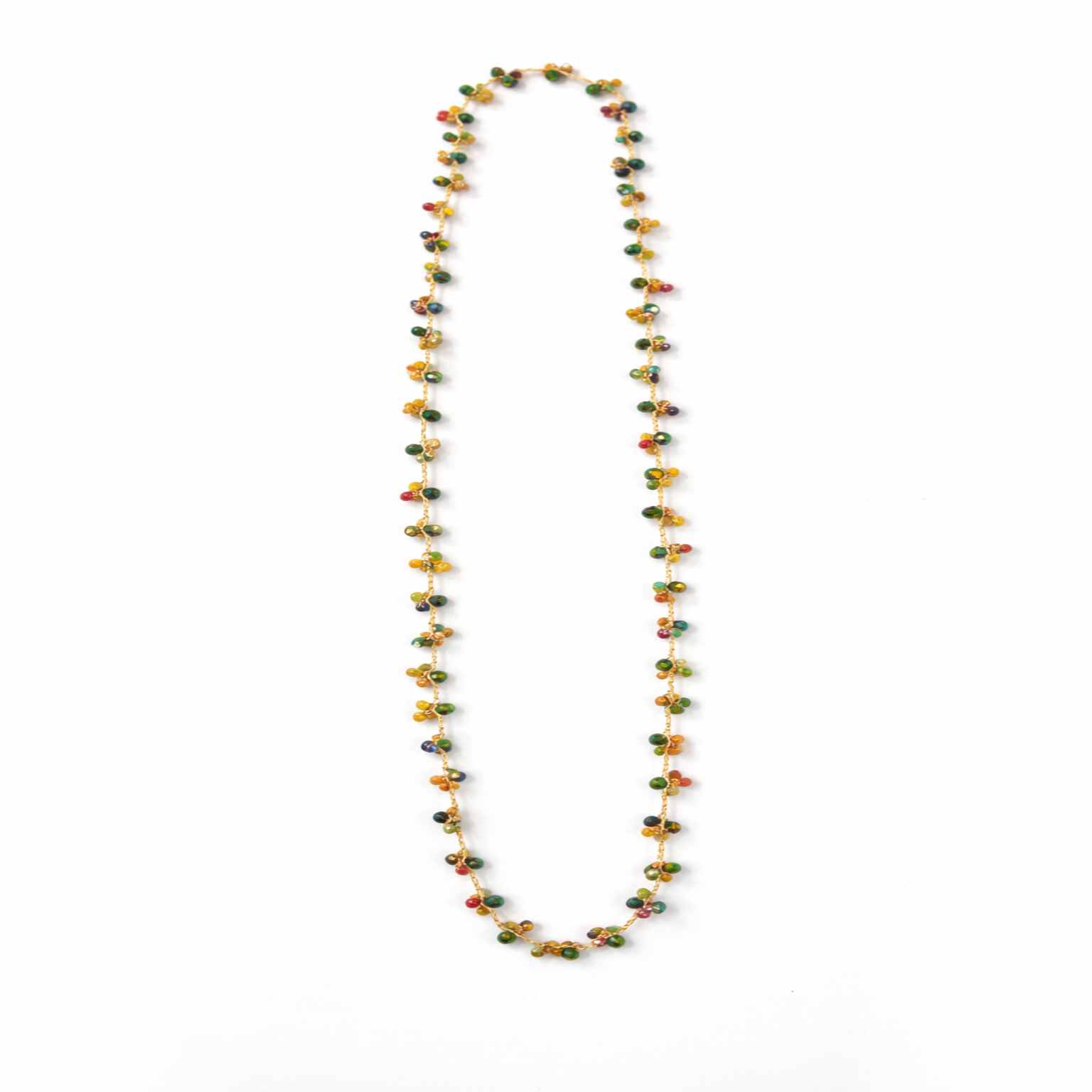 Collana handmade Breva – cristalli sfaccettati blu