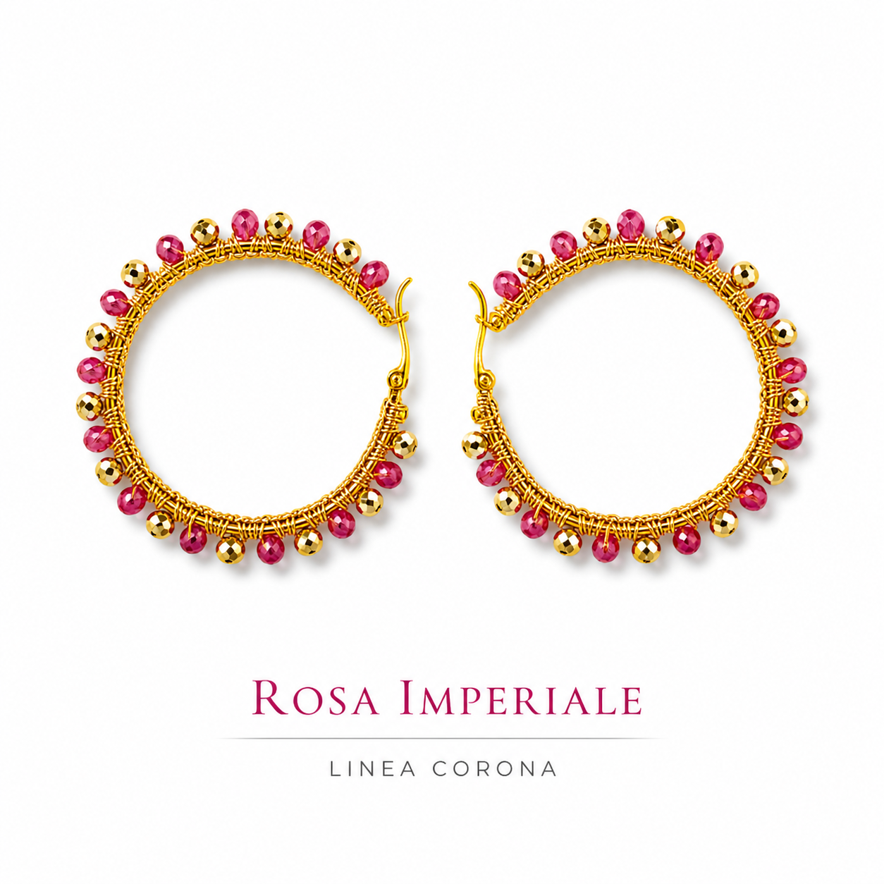 Orecchini a Cerchio Linea Corona