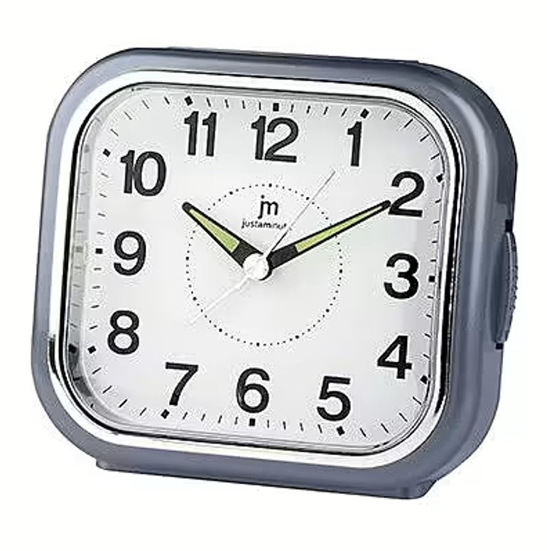 JUSTAMINUTE SVEGLIA QUARZO ANALOGICA CON LUCE SNOOZE E SUONERIA A CAMPANELLA JA7103A