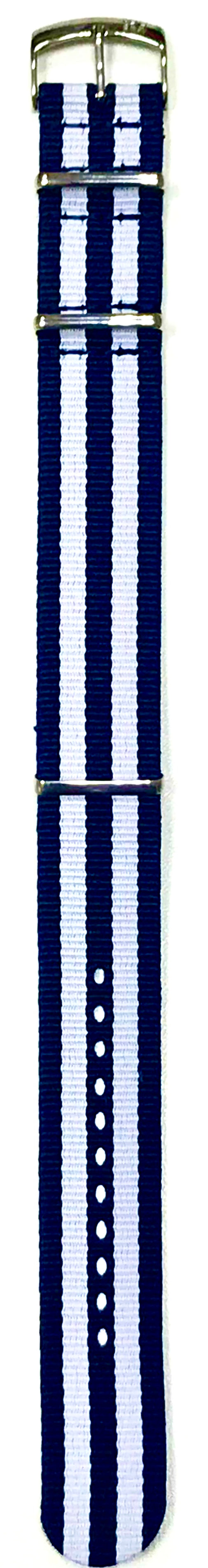 Morellato Cinturino Nato In Tessuto Bianco/Blu ansa 22