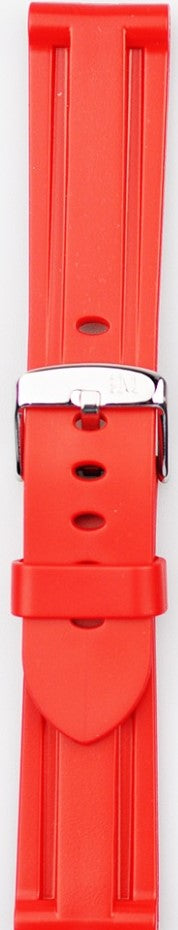 Morellato Cinturino In Gomma Linea Mariner Tipo Panerai Rosso Ansa 22