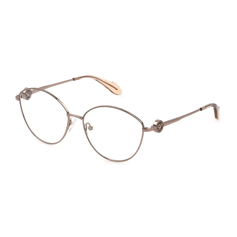 Montatura da vista Blumarine VBM167 argento con accenti oro rosa lucidi