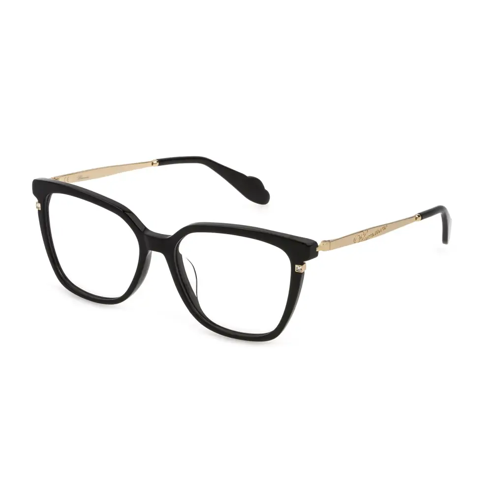 Montatura da vista Blumarine VBM171S donna nera con accenti oro, 53/15