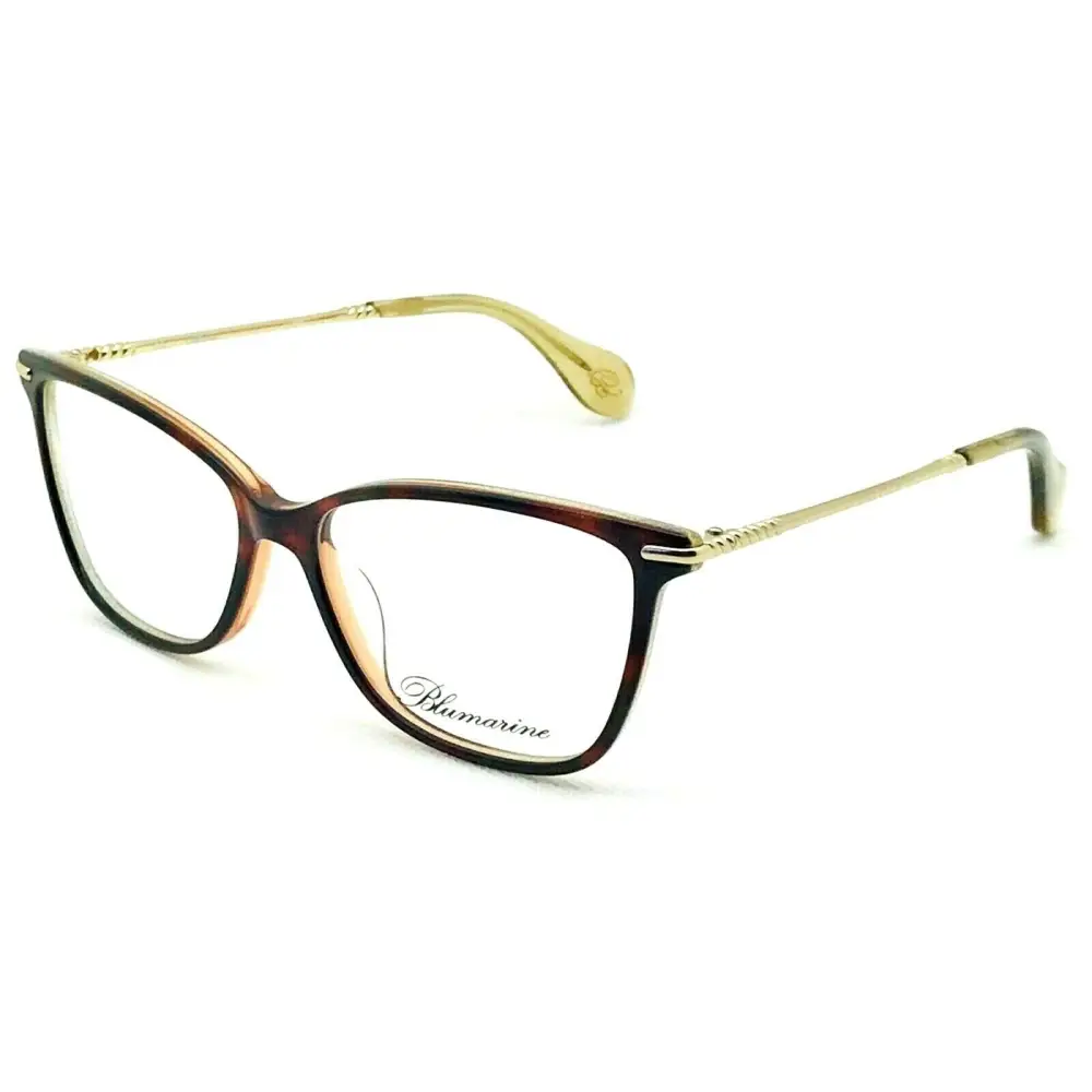 Occhiali da vista Blumarine donna VBM735 0AHR acetato tartaruga oro calibro 54