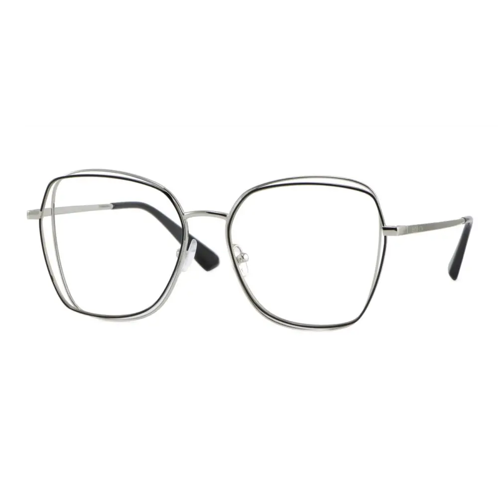 Occhiali da vista donna Bolon BJ7038 B90, montatura argento quadrata 56/17