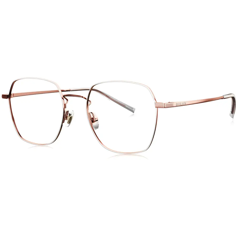 Occhiali da vista Bolon unisex BJ7055 oro rosa, lenti trasparenti, montatura metallica 52/19
