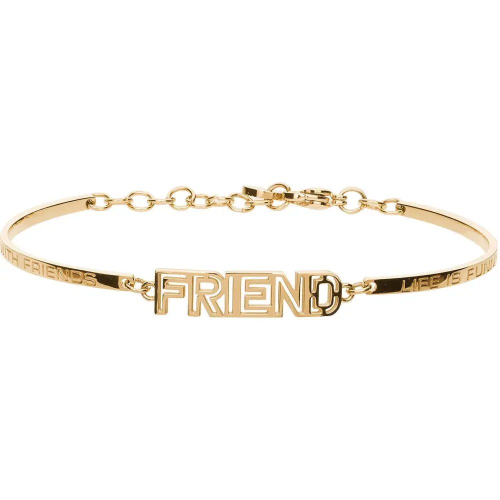 Bracciale Donna Chakra FRIEND BHK235 oro con design intrecciato e incisione