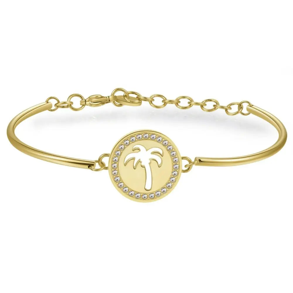 Bracciale con charm palma d’oro e accenti diamanti VERONICA FERRARO BVF12