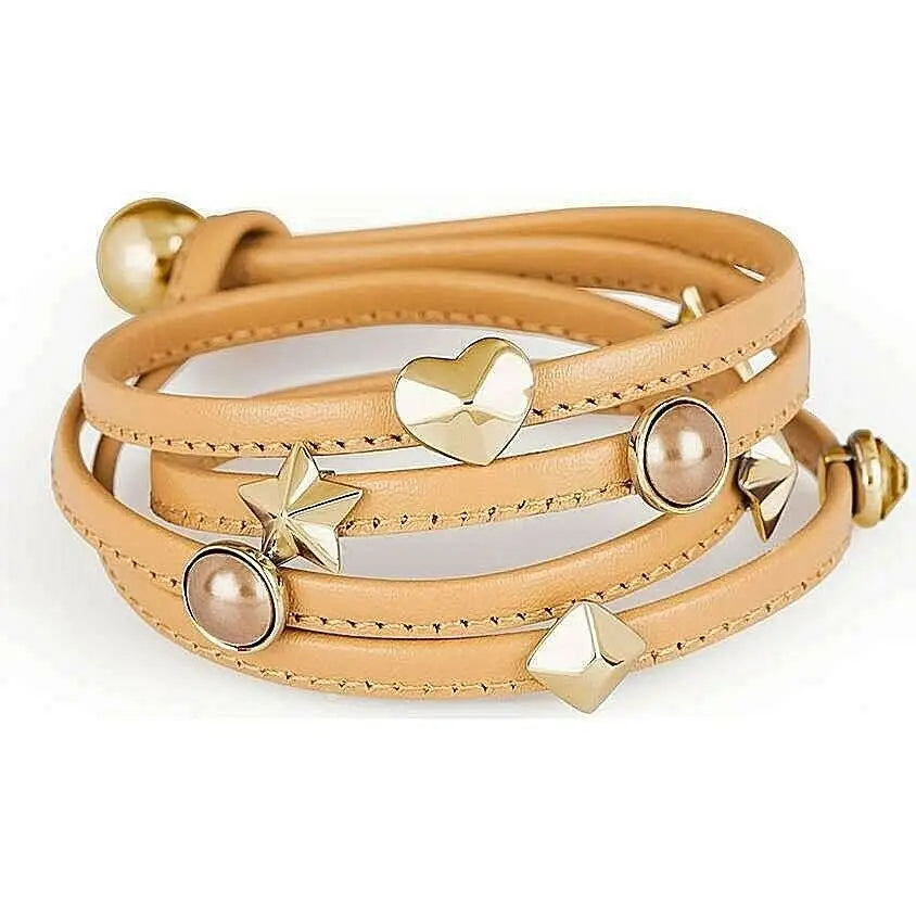 Bracciale donna Vertigo BVR15 beige con cuori, stelle e perle