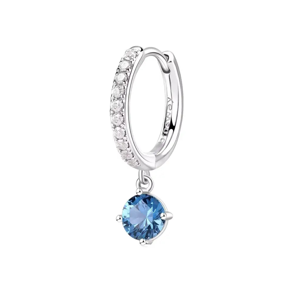 Orecchino a cerchio Brosway Ad Anella in argento 925 con pietra blu