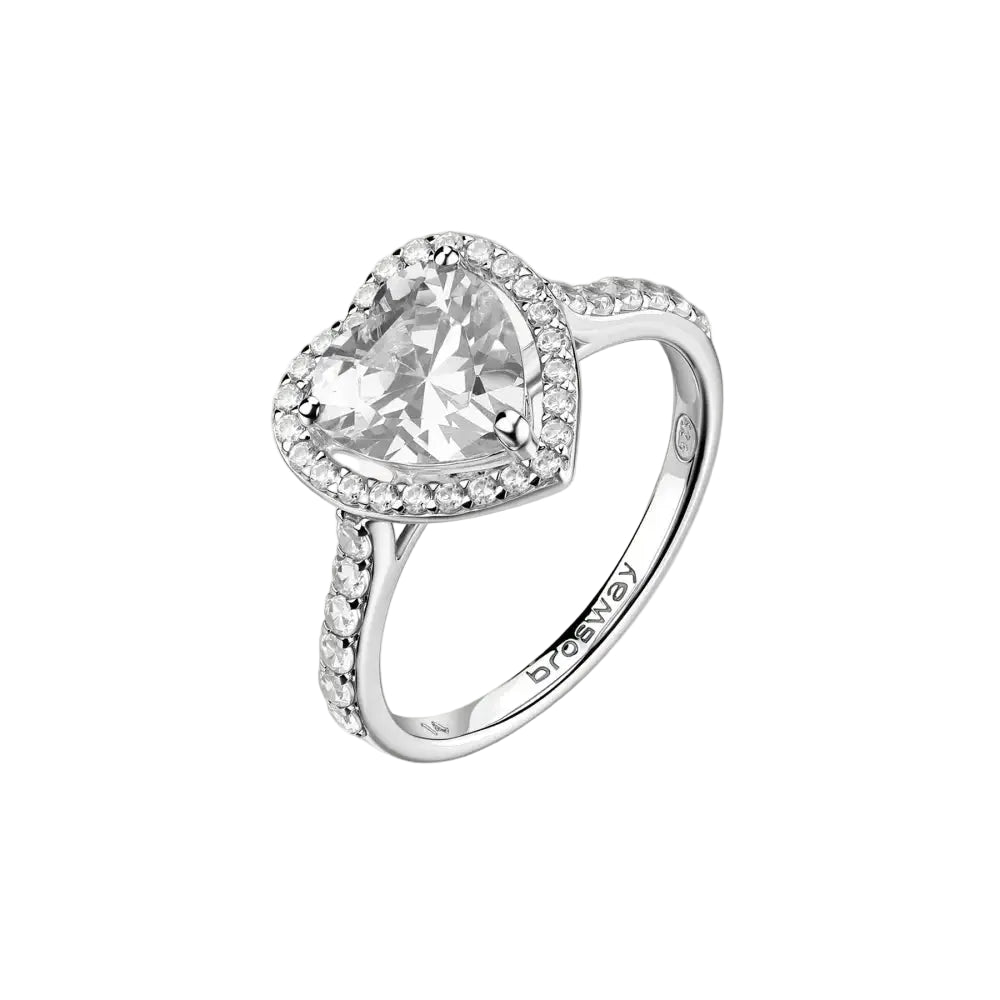Anello donna Brosway cuore diamanti argento 925 FANCY