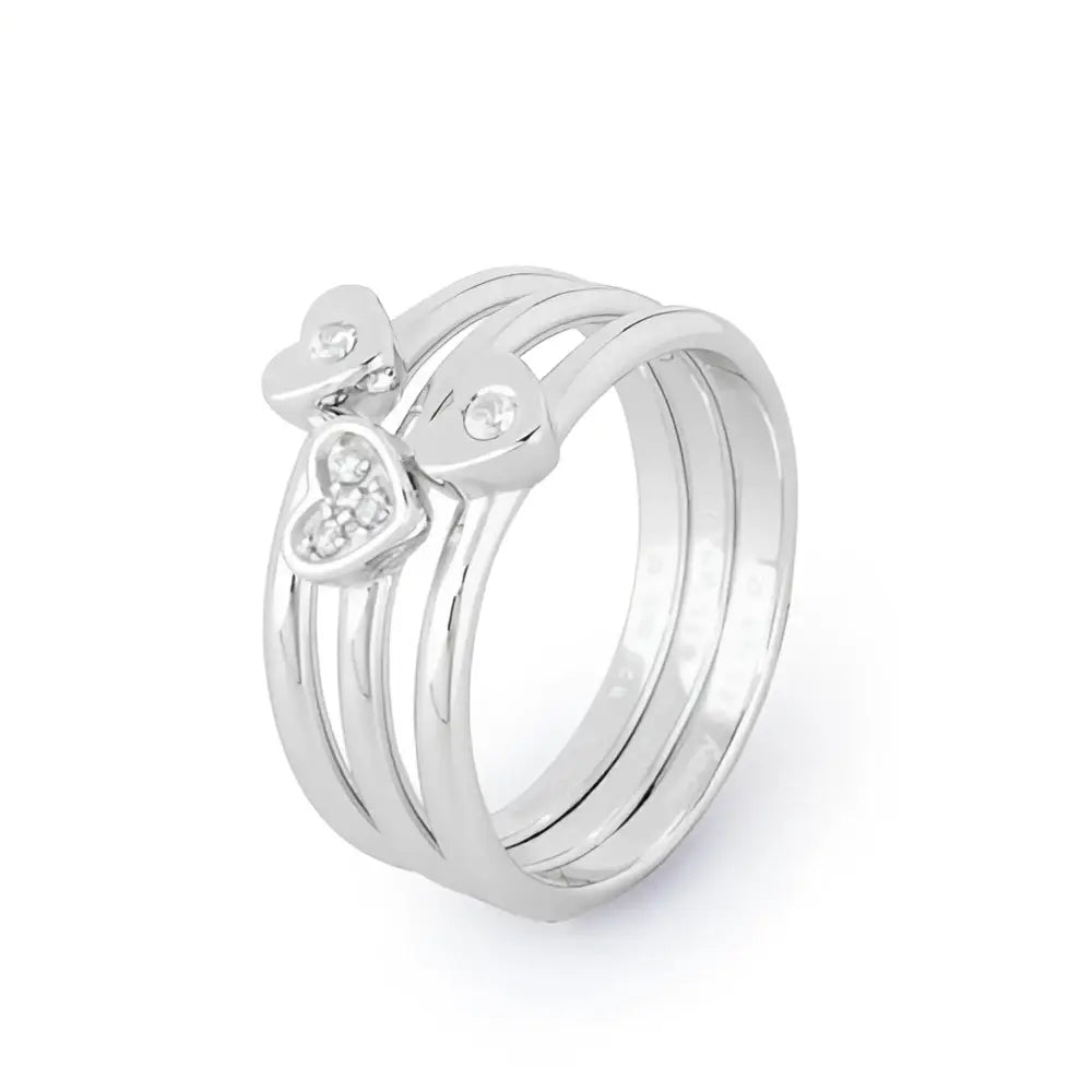 Anelli silver Brosway donna Melody con accenti diamante a cuore