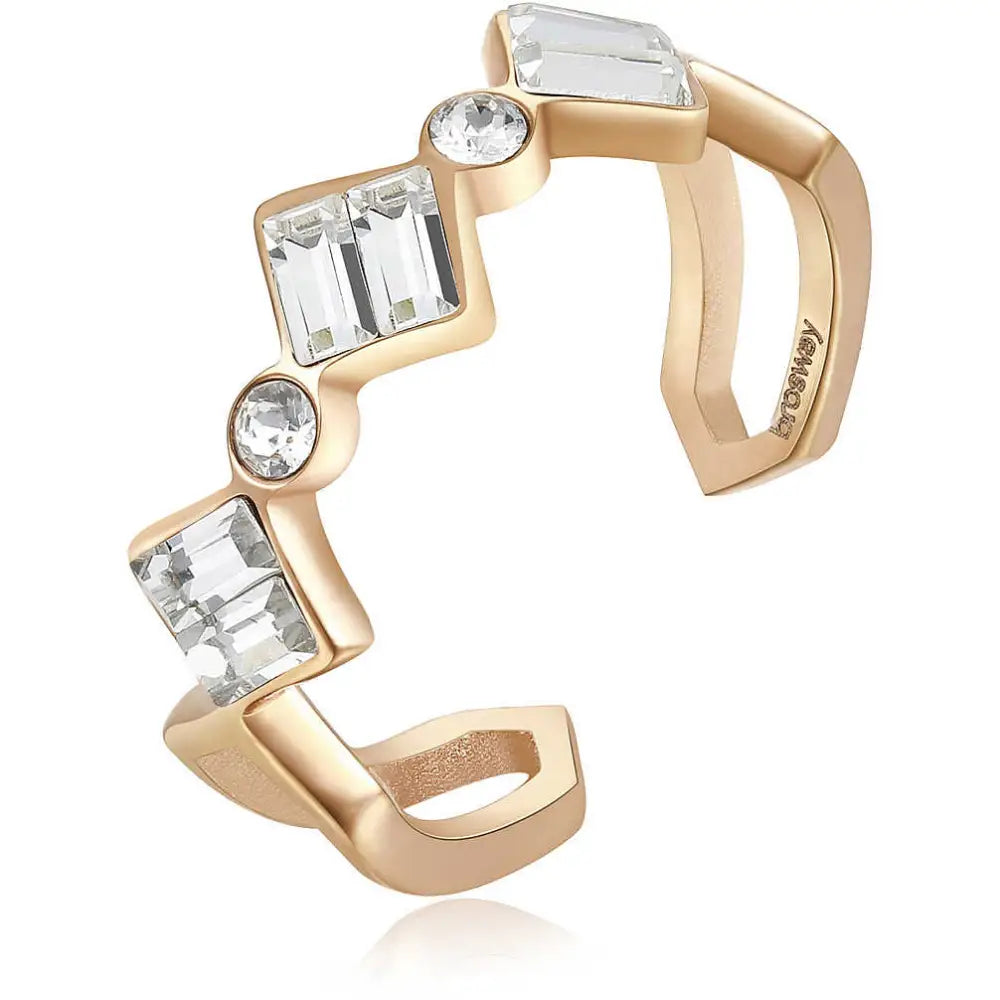 Bracciale polsiera Brosway Tring BTGC21E in oro con gemme trasparenti