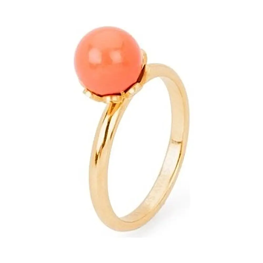 Anello donna Brosway Tring BTGC21E Mis. 20 in corallo oro lucido