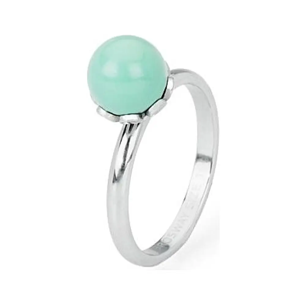 Anello donna Brosway Tring BTGC21E Mis. 20 CURIOSITA’ argento con gemma verde menta