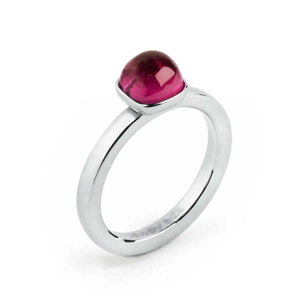 Anello donna Brosway Tring BTGC21E in argento con gemma rossa, mis. 20