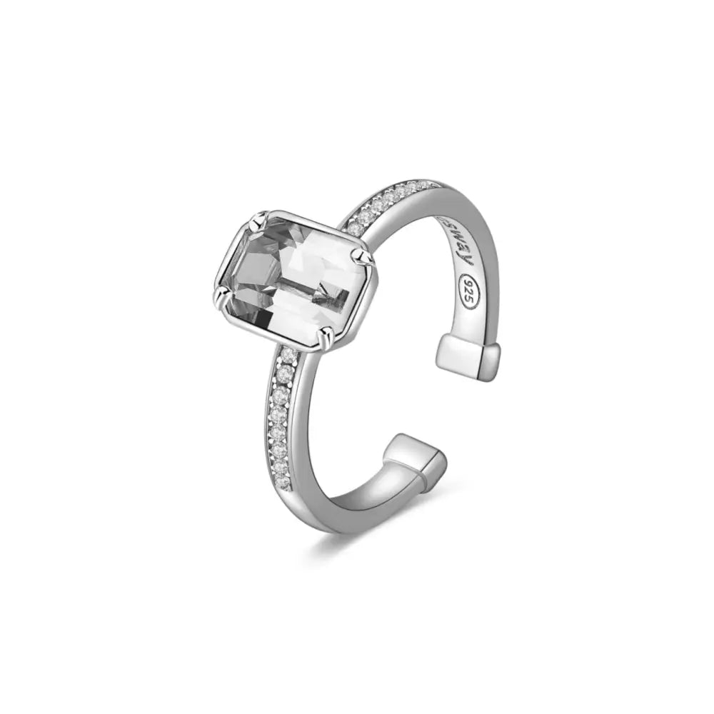 Anello donna Brosway Tring BTGC21E argento con gemma chiara e zirconi