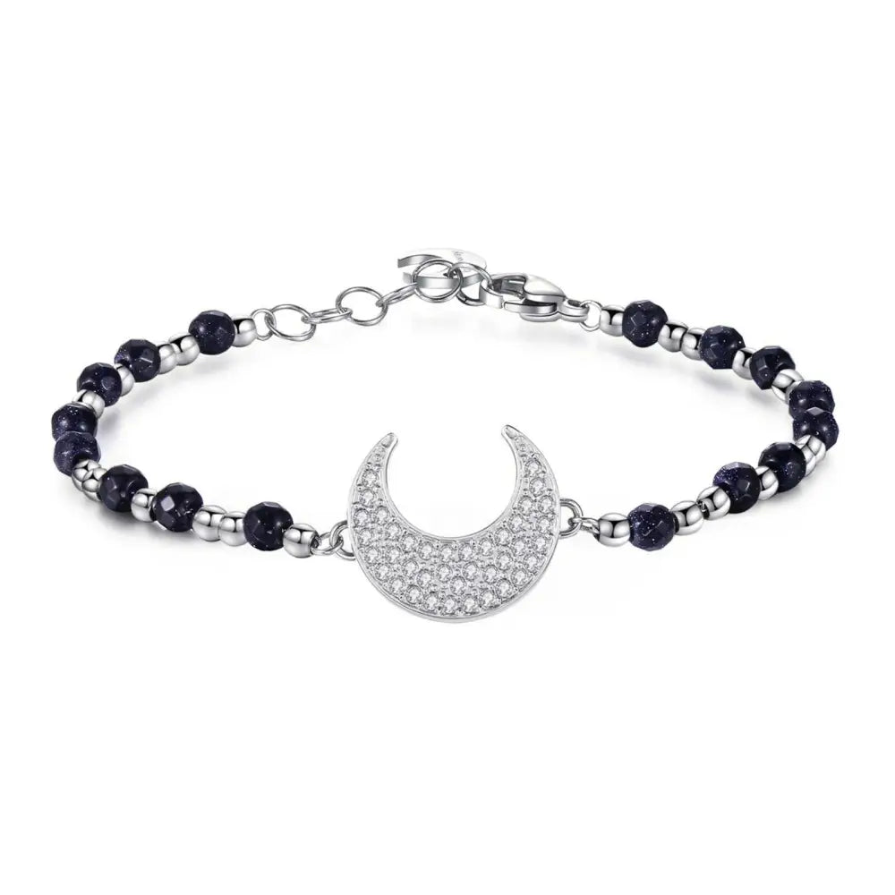 Bracciale Brosway Chakra Mezza Luna BHK110 con charms luna argento
