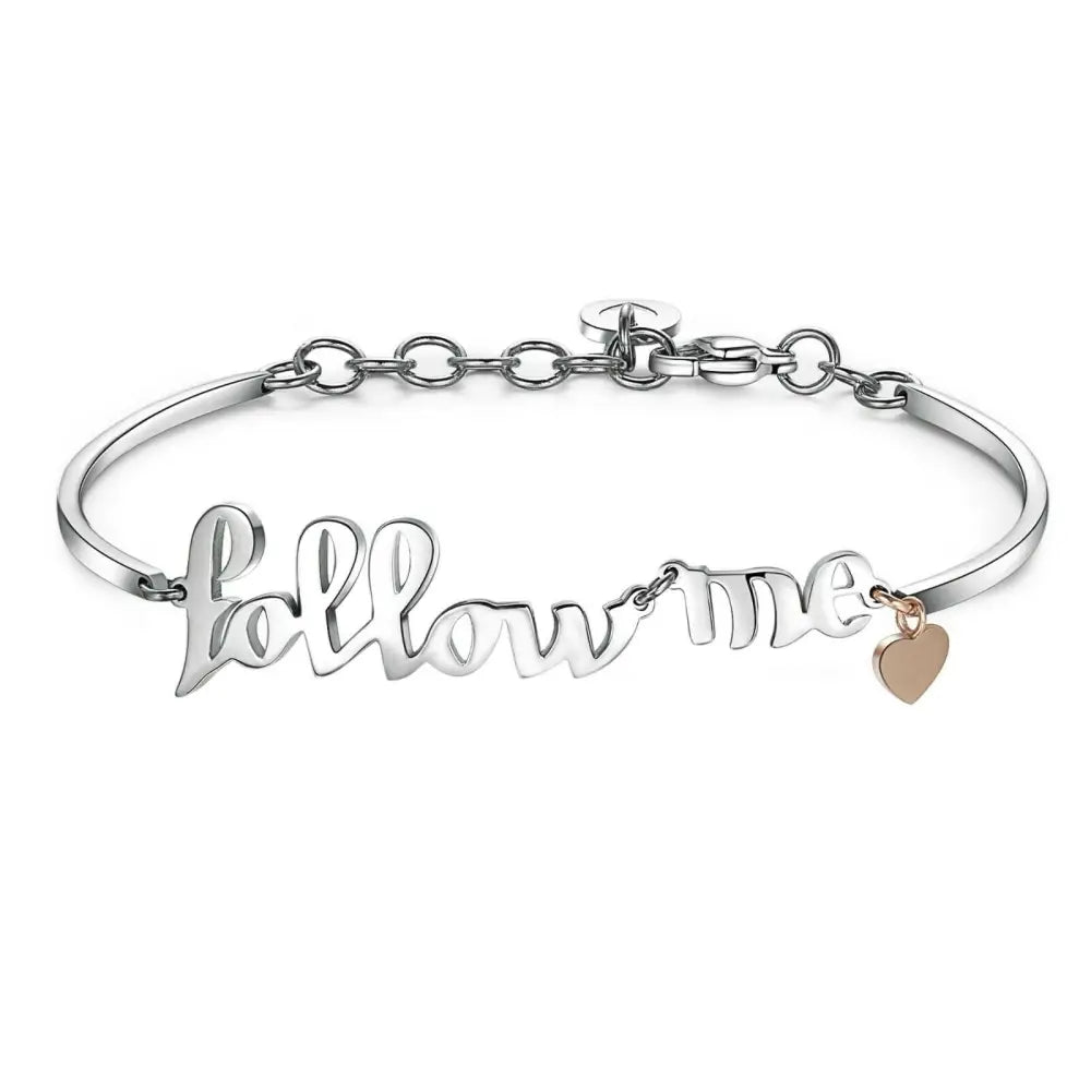 Bracciale donna Brosway Chakra BHK294 Follow Me con charm argento e cuore