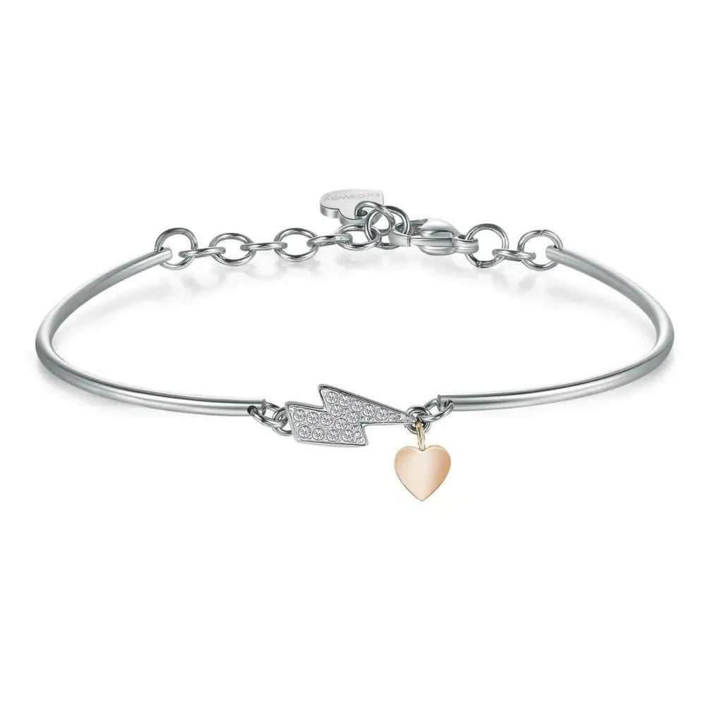 Bracciale Brosway donna Chakra BHK354 Amore con freccia argento e cuore oro rosa
