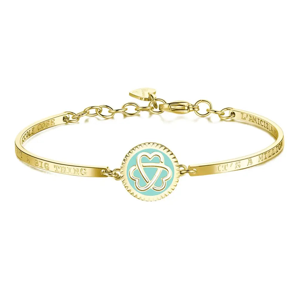 Bracciale Brosway BHK426 Chakra in oro con centro turchese smaltato