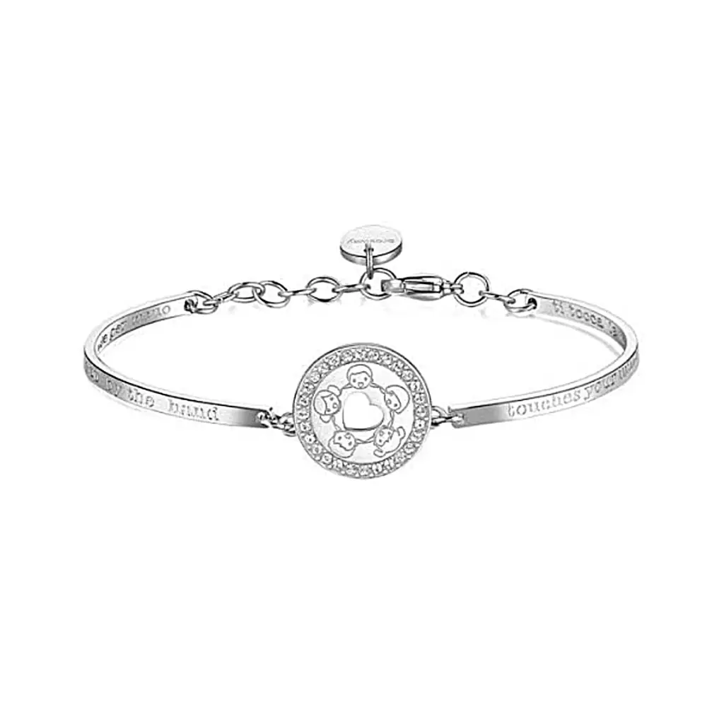 Bracciale Brosway donna Chakra BHK433 con charm orsacchiotto in gemme