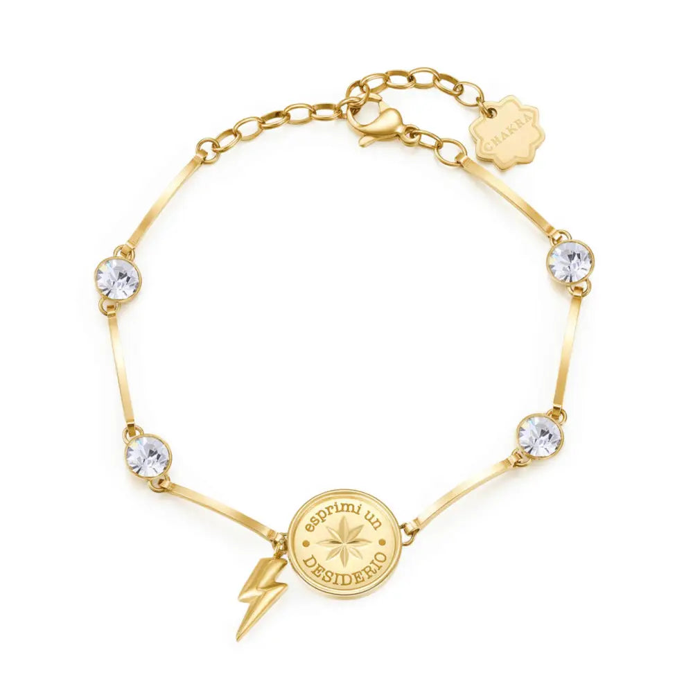 Bracciale Brosway donna Chakra Esprimi Un Desiderio con fulmine dorato
