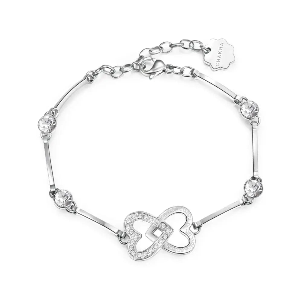 Bracciale Brosway donna Chakra Infinito Cuori BHKB047 in argento con zirconia cubica