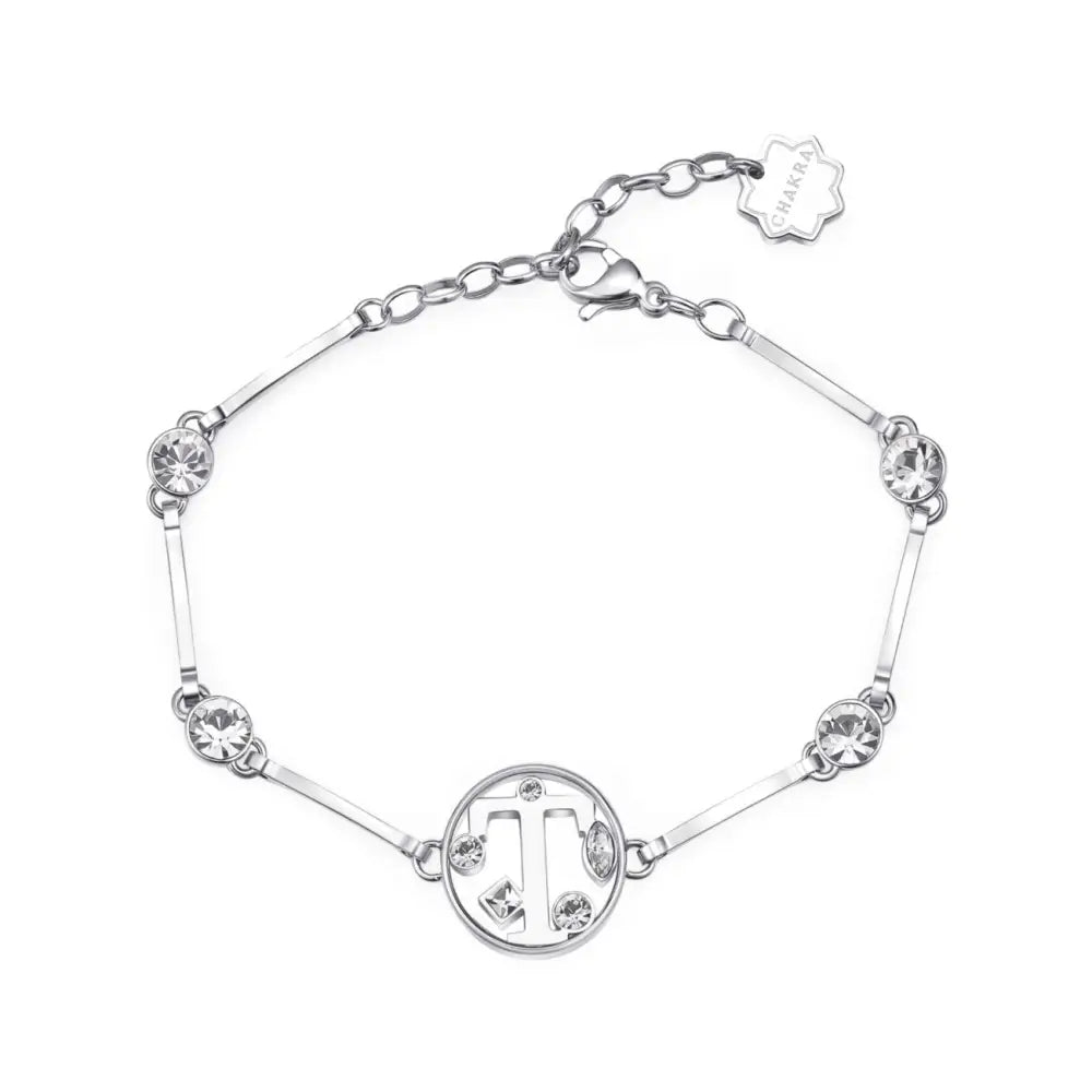 Bracciale donna Brosway Chakra lettera T con fiori, geometrie e gemme
