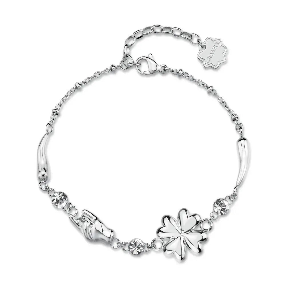 Bracciale donna Brosway Chakra Portafortuna Quadrifoglio BHKB284 con quadrifoglio