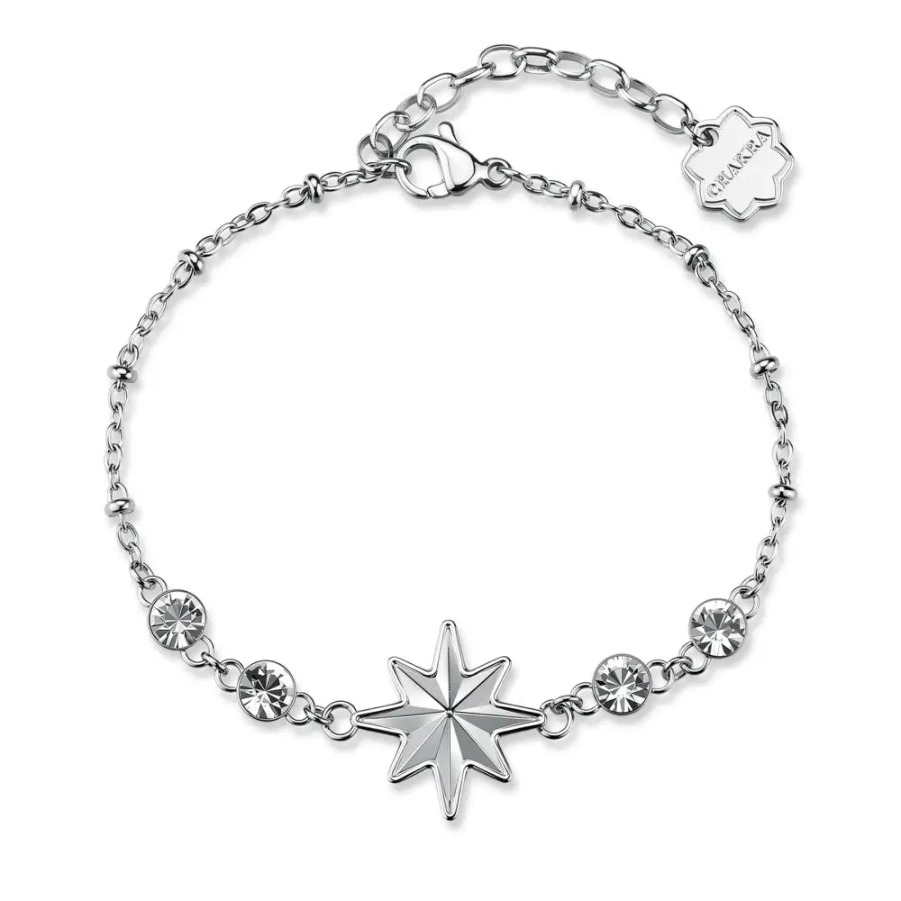 Bracciale Brosway donna Chakra Simboli Rosa dei Venti BHKB291 argento a stella