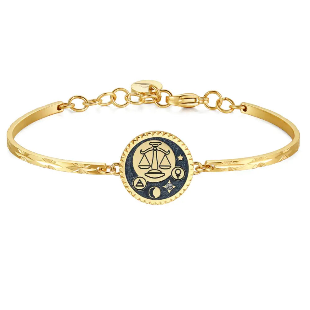 Bracciale Brosway donna Bilancia oro con smalto blu e bianco