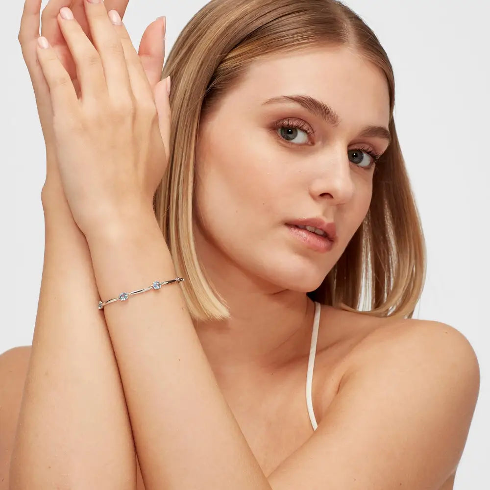 Bracciale donna Brosway in argento 925 Fancy FCL05 con gemme blu